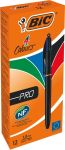 BIC 4 Colours Pro stylo bille, retractab