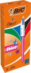 BIC 4 Colours Shine stylo bille, retract
