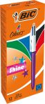 BIC 4 Colours Shine stylo bille, retract