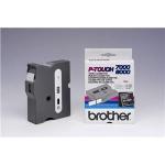 Brother P-Touch 24 mm - wit op zwart