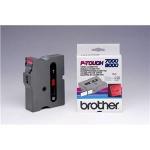 Brother P-Touch 24 mm - zwart op rood