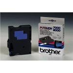 Brother P-Touch 12 mm - blauw/zwart