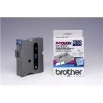 Brother P-Touch 24 mm - zwart op blauw