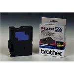 Brother P-Touch 6 mm - zwart op geel