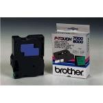 Brother P-Touch 24 mm - zwart op groen
