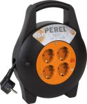 Perel enrouleur 3G1.5, avec 4 prises, 10