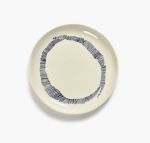 Ottolenghi, Feast Tableware, Ontbijtbord wit, blauwe strepen