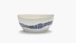Ottolenghi, Feast Tableware, Kom Small, wit, blauwe strepen