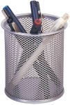 Q-CONNECT pennenpotje, mesh metaal,zilve