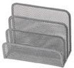 Q-Connect Porte-lettres en métal argenté