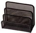 Q-Connect Porte-lettres en métal noir en