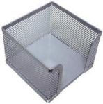 Q-Connect memo cube métal argent