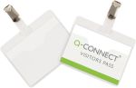 Q-CONNECT badge avec clip 90 x 60 mm, bo