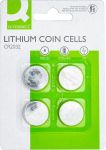 Q-CONNECT knoopcel CR2032, blistervan 4 