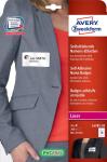 Avery naambadge etiket 80x50mm wit20 vel