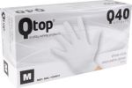 Gants en nitrile, medium, blanc, boîte d