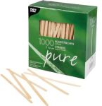 Roerstaafje en bois, 14 cm, paquetde 100