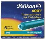 Pelikan CARTOUCHE 4001 TURQUOISE 6X