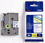 Brother TZE-133 12 mm Blue on cleartape