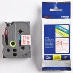 Brother P-Touch 24 mm rood op wit