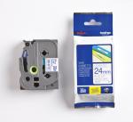 Brother TZE-253 - 24 mm Blue on white ta