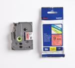 Brother P-Touch  9mm zwart op rood
