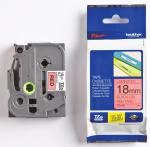 Brother P-Touch 18 mm zwart op rood