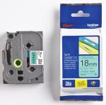 Brother TZE-741 - 18 mm zwart op groen