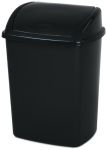 Poubelle avec couvercle swing 26 l,noir