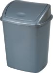 Poubelle avec couvercle swing, 26 l, gri