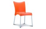 Juliette stapelbare stoel, voor binnen en buiten, oranje