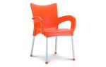 Romeo, stapelbare armstoel, voor binnen en buiten, oranje